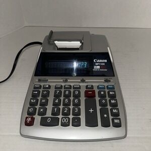 Canon Printing Calculator MP11DX 12‎ Digits Clock & Calendar No Paper